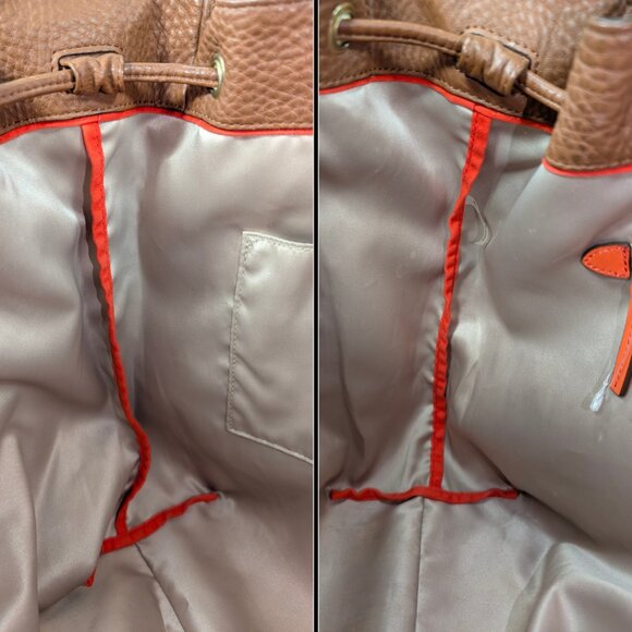 Coach Legacy Brown Pebbled Leather Convertible Large Bucket Bag 25306 - Picture 10 of 10